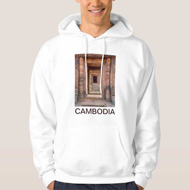 Angkor Wat Entryway, Cambodia Hoodie (Front)