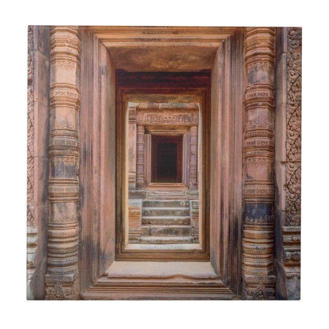 Angkor Wat Entryway, Cambodia Tile (Front)