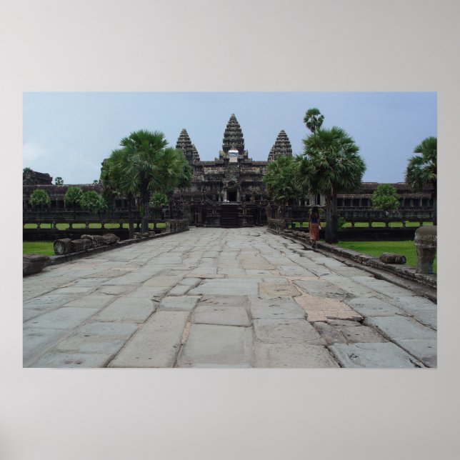 Angkor Wat in Siem Reap, Cambodia Poster (Front)