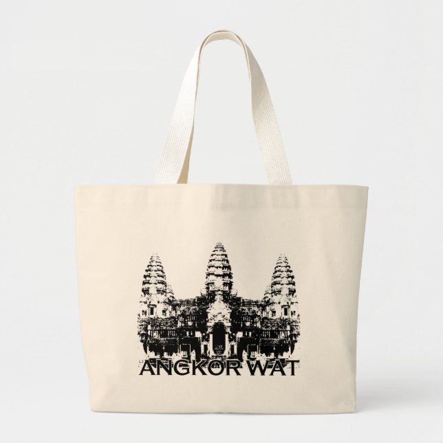 Angkor Wat Large Tote Bag (Front)