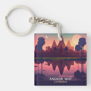 Angkor Wat Sunrise Cambodge Siem Reap Retro