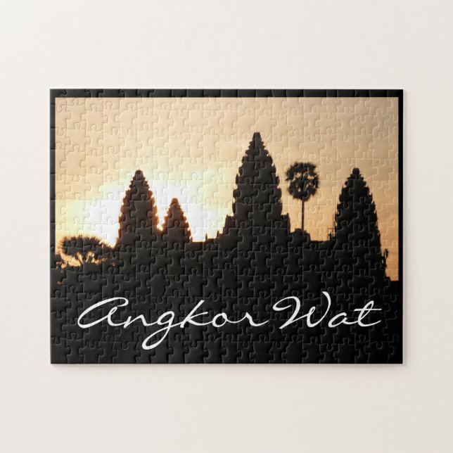 angkor wat sunrise temples jigsaw puzzle (Horizontal)