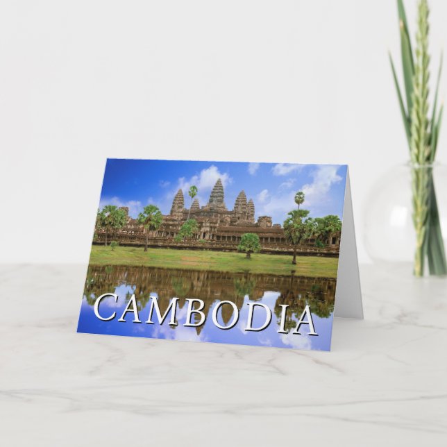 Angkor Wat Temple | Kampuchea, Cambodia | Birthday Card (Front)