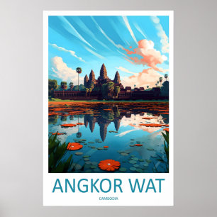 Angkor Wat Travel Print Wall Art Angkor Wat Wall
