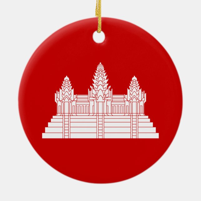 Angkor Wat Ver.2.0. Khmer Temple Ceramic Ornament (Back)