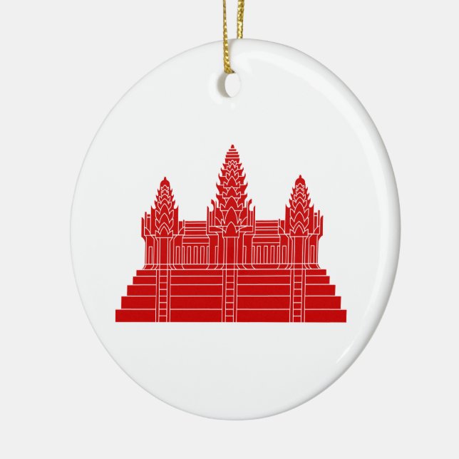 Angkor Wat Ver.2.0. Khmer Temple Ceramic Ornament (Left)