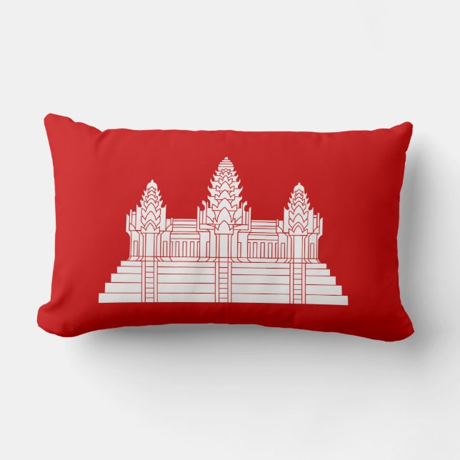 Angkor Wat Ver.2.0. Khmer Temple Lumbar Pillow (Front)
