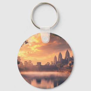 Angkor Wat watercolor Keychain