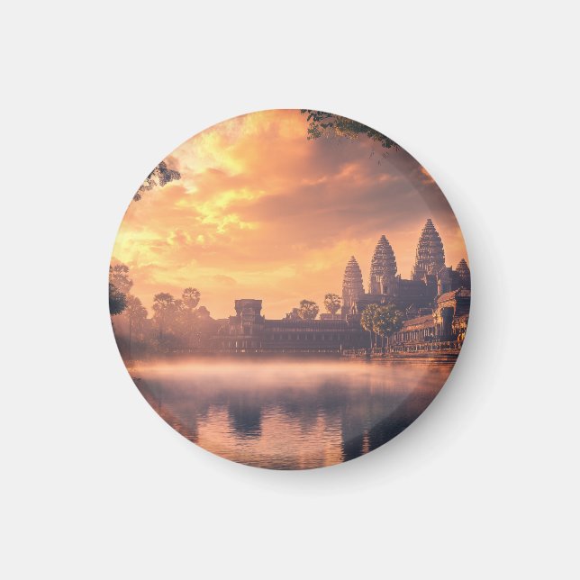 Angkor Wat watercolor Magnet (Front)