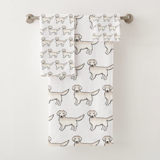Anglais Crème Golden Retriever Motif de dessin de  (En situation)