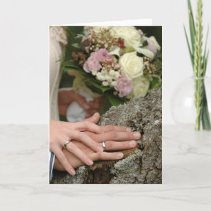 Anglais gallois, carte bilingue du jour de mariage