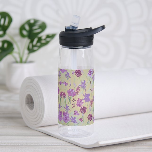 Anglais Lavendar floral bouteille d'eau (Évier)