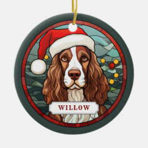 Anglais Springer Spaniel Ceramic Circle Ornement