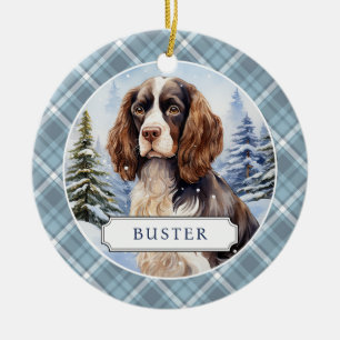 Anglais Springer Spaniel Ceramic Circle Ornement