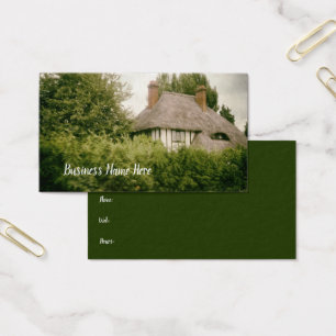 Anglais vintage Toit de chaume Maison Verte