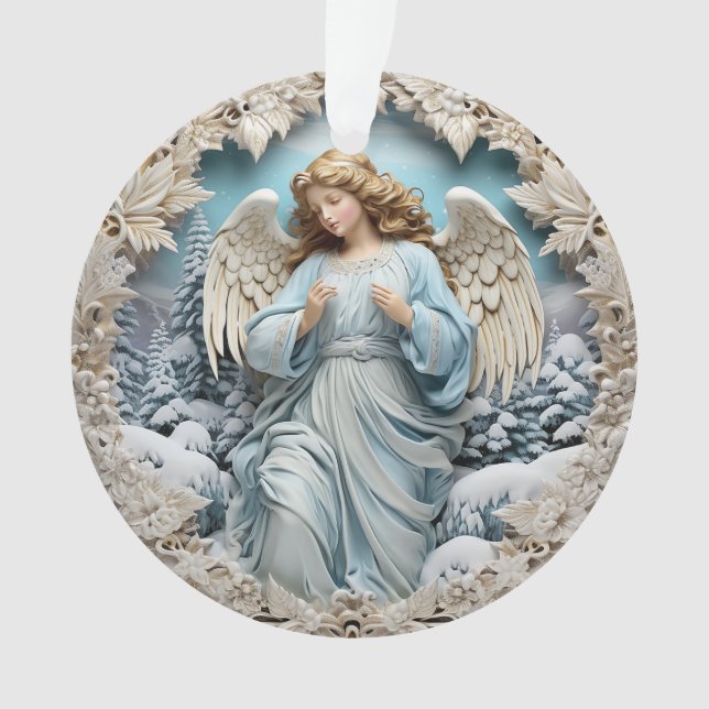 Angle de Noël bleu 3d (devant)