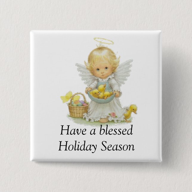 Angle Holiday Button (Front)