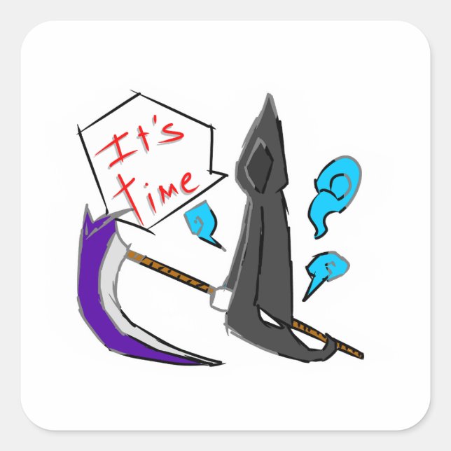 ANGLE OF DEATH  SQUARE STICKER (Front)