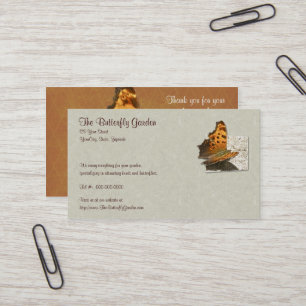 Angle Wing Comma Butterfly Series Business Card