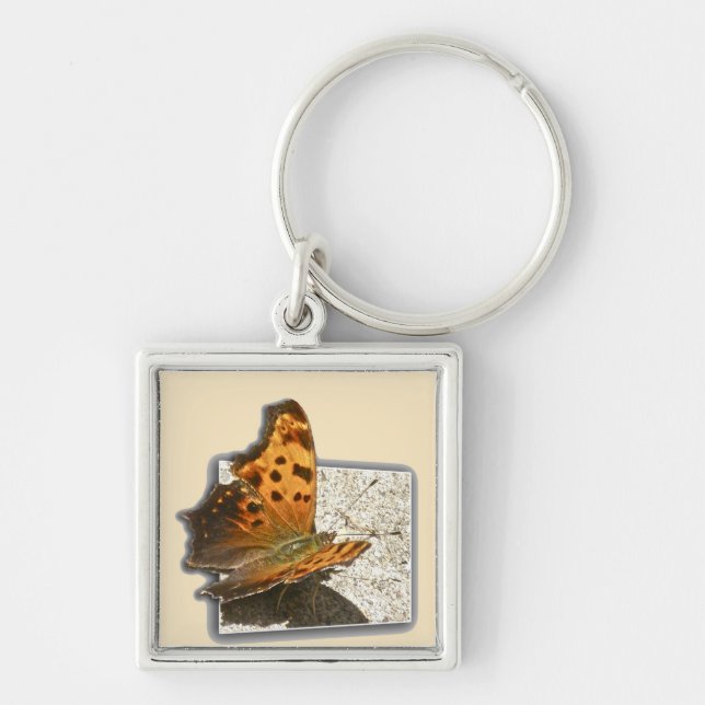 Angle Wing Comma Butterfly Series Keychain (Front)