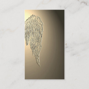 Angle Wings Wing Golden Light Business Cards