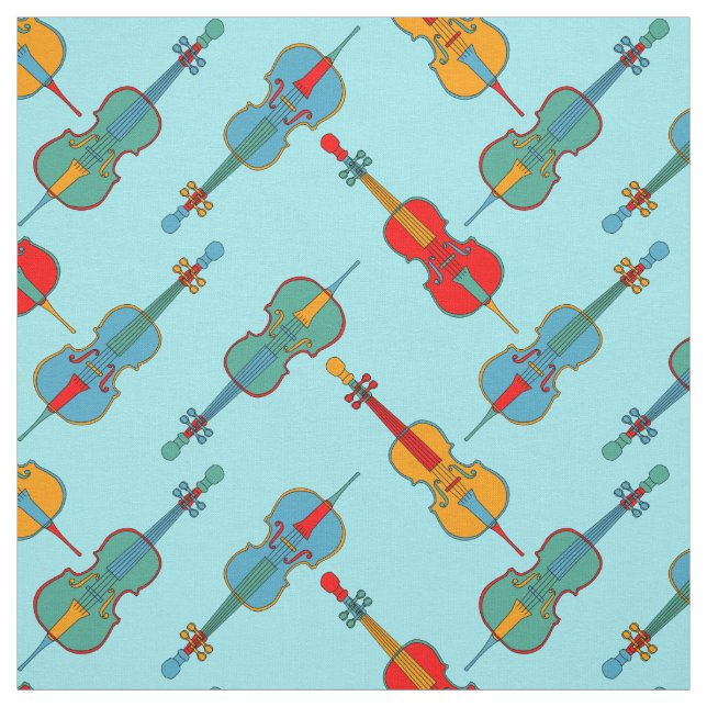 Angled Cellos Fabric (Swatch)