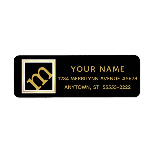 Angled Monogram in EDITABLE COLOR (Front)