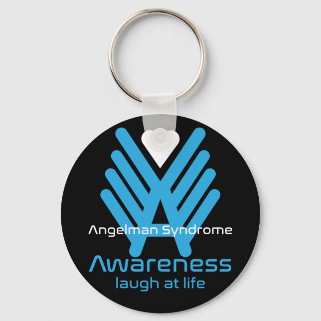 Angleman Syndrome Awareness Keychain (Front)