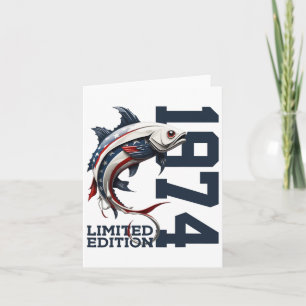 Angler 51st Birthday Fishing Limited Edition 1974 Card