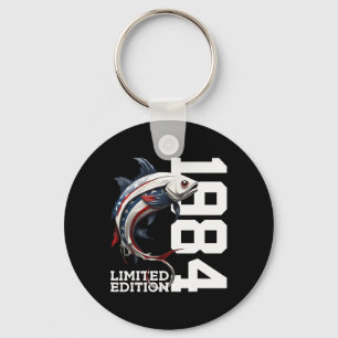 Angler Birthday Fishing Limited Edition 1984 Keychain