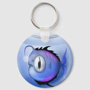 Angler fish aquarium fish bowl cute keychain