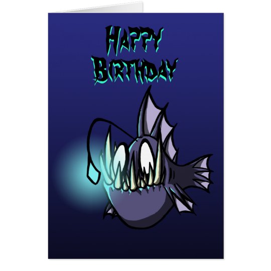 Angler Fish Birthday Card