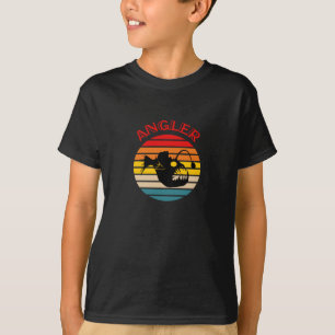Angler Fish - Retro Sunset T-Shirt