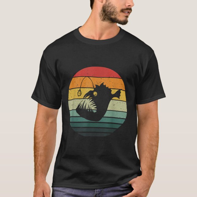 Angler Fish Retro T-Shirt (Front)