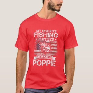 Angler I My Favourite Fishing Partner Calls Me Pop T-Shirt