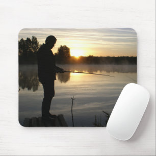 Angler morning mouse pad