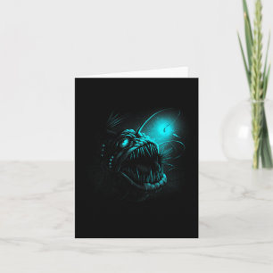 Anglerfish Deep Sea Creatures Angler Fish Ocean Se Card