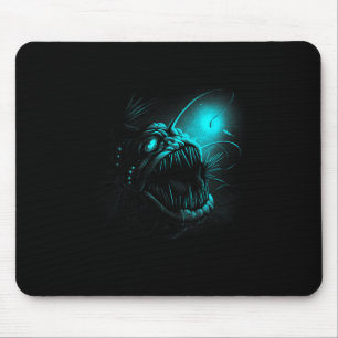 Anglerfish Deep Sea Creatures Angler Fish Ocean Se Mouse Pad