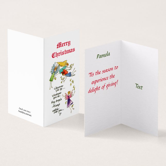 Angles avec vous à Noël Aquarelle Art (Inside and Outside)