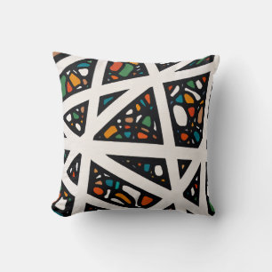 Angles In Color Throw Pillow
