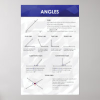 Angles - Math Poster