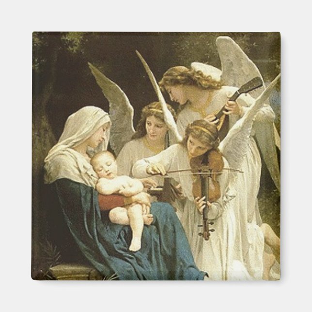Angles Serenade Jésus & Marie Magnet Vintage (Devant)