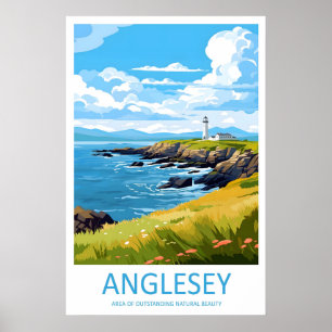 Anglesey Travel Print Wall Art Anglesey Wall