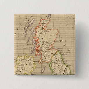 Angleterre, Ecosse & Irlande en 900 2 Inch Square Button