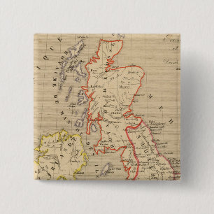 Angleterre, Ecosse, Irlande et Man en 1100 2 Inch Square Button