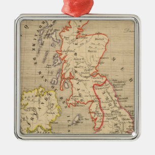 Angleterre, Ecosse, Irlande et Man en 1100 Metal Ornament