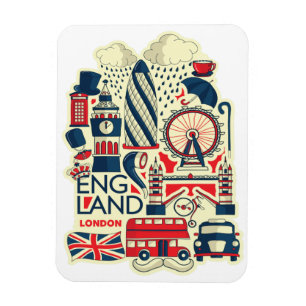 Angleterre London Funny Magnet