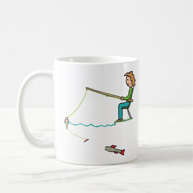 Angling Coffee Mug (Left)