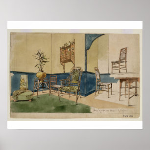 Anglo-Japanese Designs, c.1860 (pen & black ink & Poster