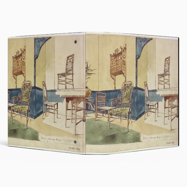 Anglo Japanese style furniture designs by Edward W Binder (Background)